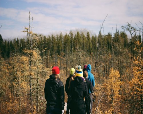 group of healthy male friends enjoying nature hiking